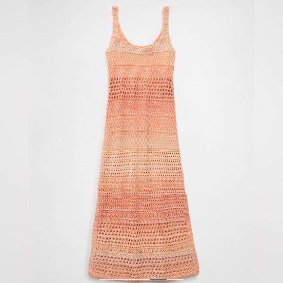 American Eagle Bodycon Crochet Maxi Dress Size Medium NWT - Picture 2 of 7